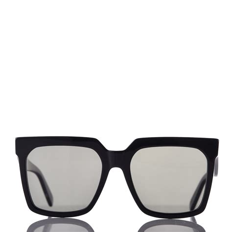 Buy CELINE Diagonal Sunglasses 'Shiny Black/Smoke'.